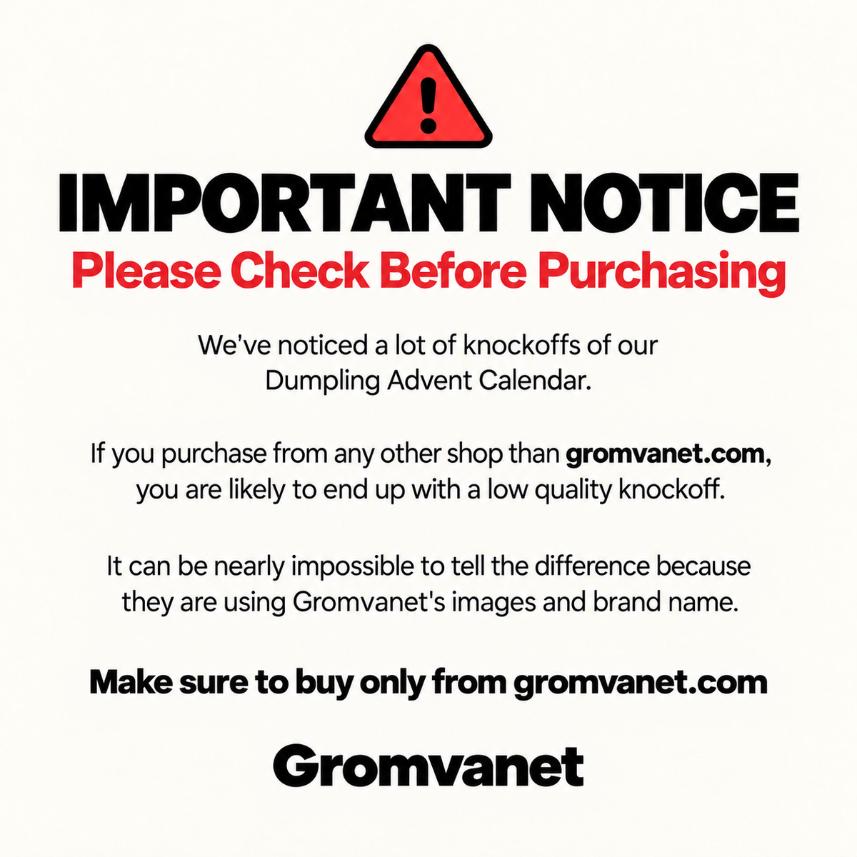 Gromvanet Original Dumpling Advent Calendar(📦Buy 2 Free Shipping)