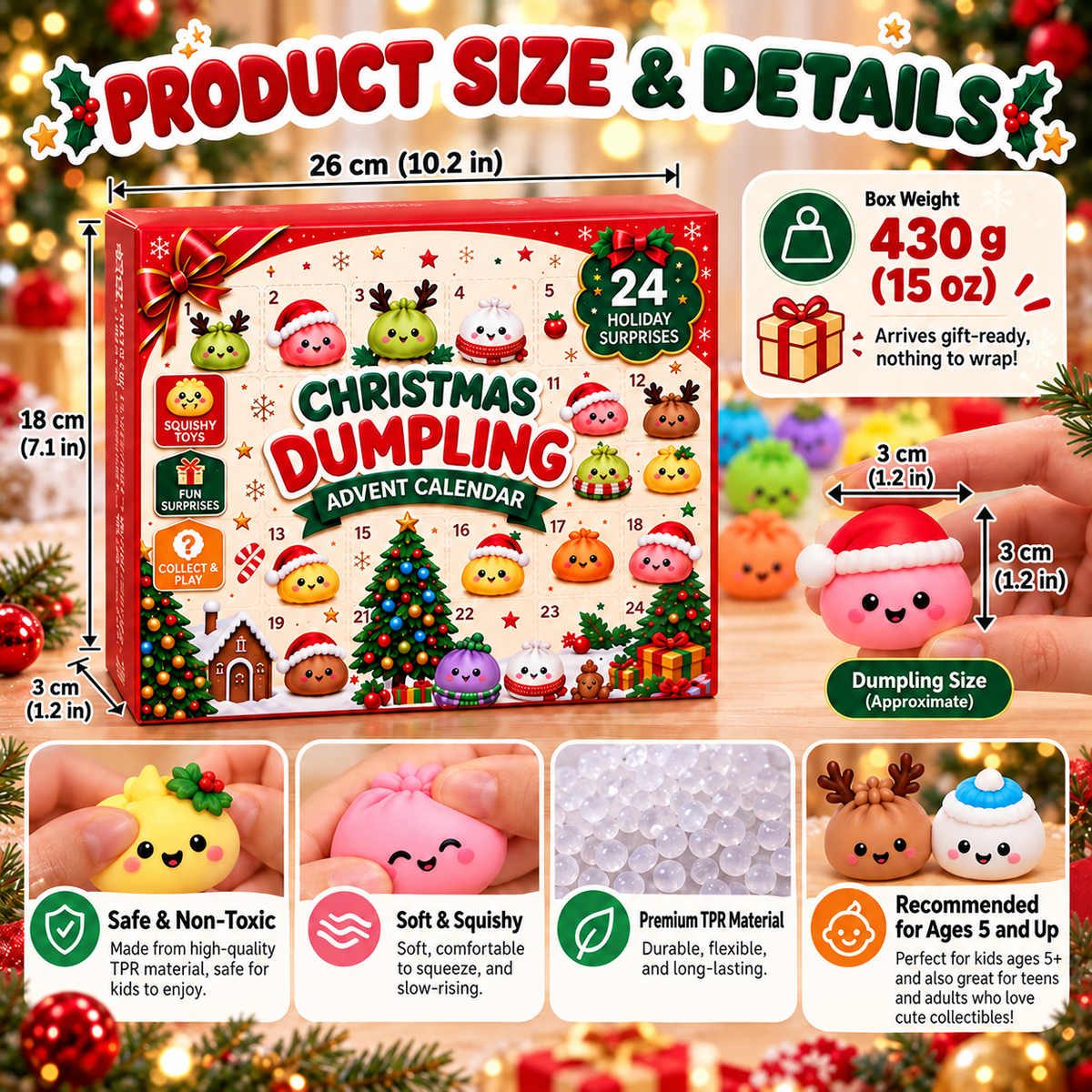 Gromvanet Original Dumpling Advent Calendar(📦Buy 2 Free Shipping)