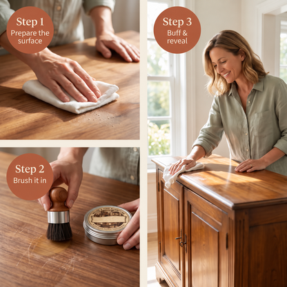 Wood Scratch Repair Balm – No Color Matching, Works on Any Wood in Minutes