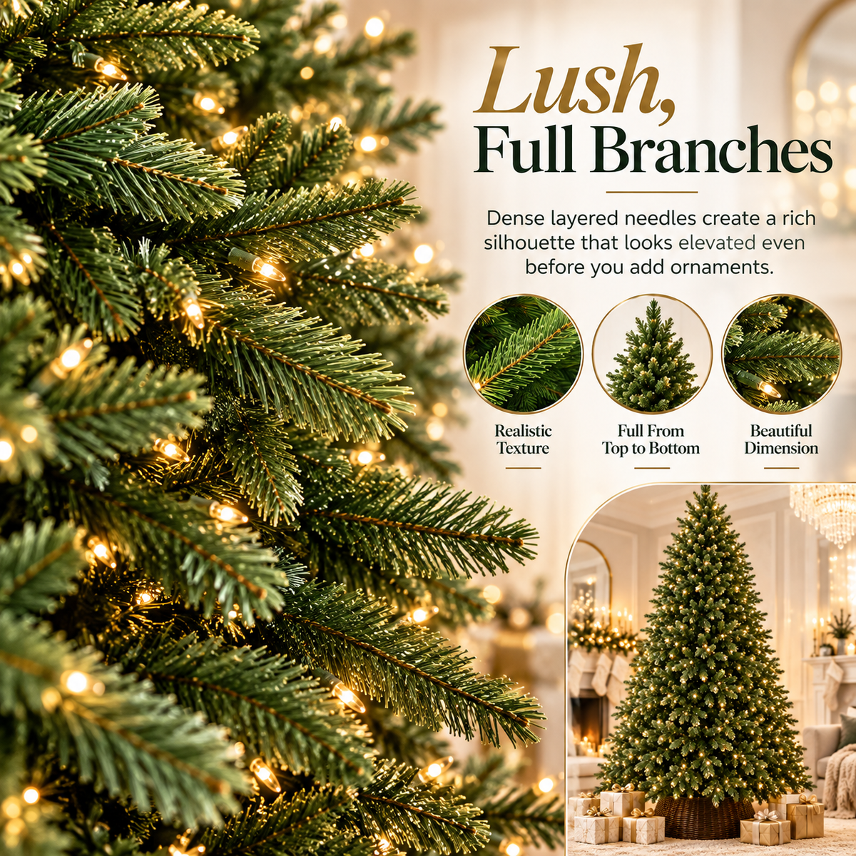 ⏳ Last day to save 50% – ❄️🏡20M 600-LED Christmas String Lights – Warm White or Multicolor Holiday Tree Lights🎅💖