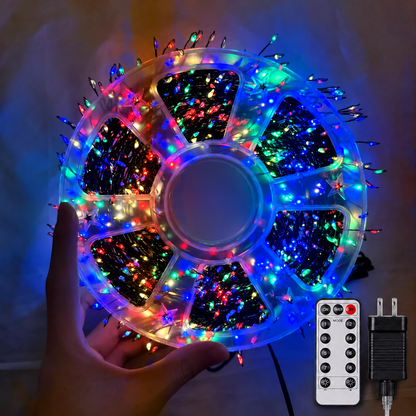 ⏳ Last day to save 50% – ❄️🏡20M 600-LED Christmas String Lights – Warm White or Multicolor Holiday Tree Lights🎅💖